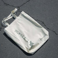 Logo on tote bag