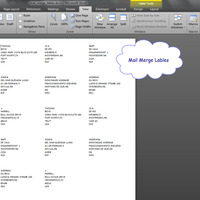 Mail merge labels