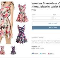Product Listing at Shopify