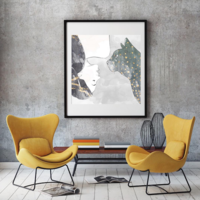 CAT/WOMAN digital illustration