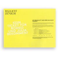 Print Advertisement for the Zurich Opera House