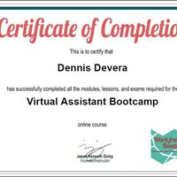 Completed an online course related Virtual Assistant skills 