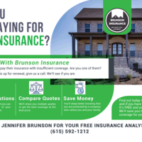 Insurance Postcard Copy and Design