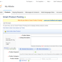 alibaba product posting