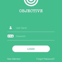 Login Screen for Objective App