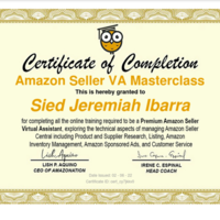 Amazon Seller VA- Certificate of Completion