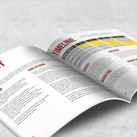 Business proposal design (page sample).