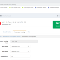 Modification Performance Tracking
