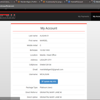 My online account for my business