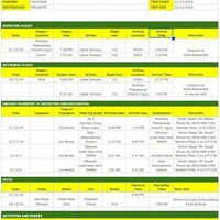 Travel Itinerary