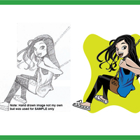 Image coloring using Adobe Illustrator