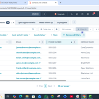 CREATED CONTACTS ON HUBSPOT