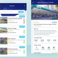 Finding gas station app