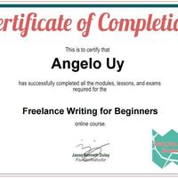 Freelance Writing Certificate