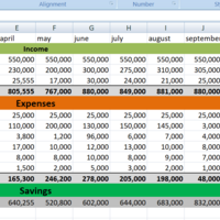 Expense tracking on excel