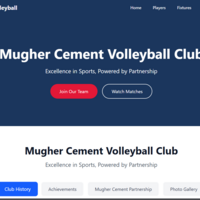 for volleyball club website