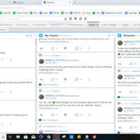Managing Twitter via Hootsuite