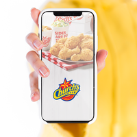„Church's Chicken“ Mobile App UI/UX Design