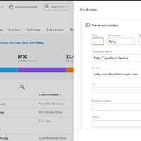 Added Customer on QuickBooks
