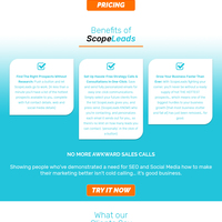 Web design for SaaS home page