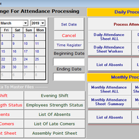 Human Resource Manager with automated attendance