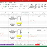 Amazon FBA Alibaba Product Sourcing Excel Documentl