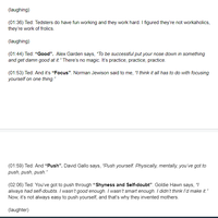 Transcription: Secrets of Success 2