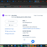 Calendly for booking meetings