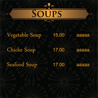 Menu Card