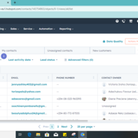 Hubspot contact creation