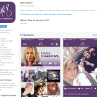 Maria Sharapova iOS app