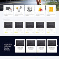 School Landing page Design