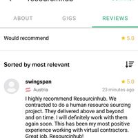 Client Review (Fiverr)