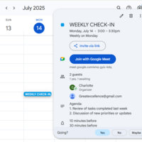 meeting scheduling with google calendar