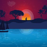 Flat Design FB Cover 