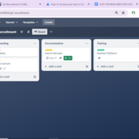 Workflow Mapping using Trello