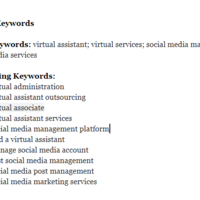 Keyword research