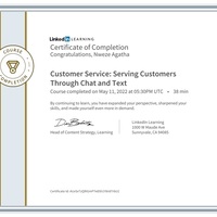 Customer Service Certificate