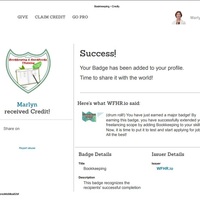 Quickbooks bookkeeping badge