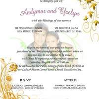 Wedding invitation layout 1