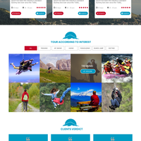 UI design for tour operator company