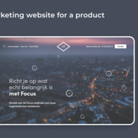 Marketing website for a product