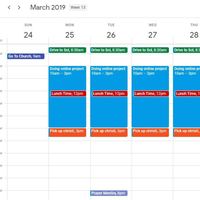 Google Calendar Management - Weekly