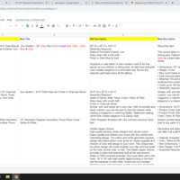 Rewriting, SEO-friendly product titles and descriptions. 