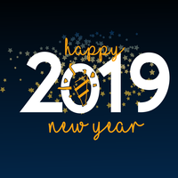 New Year greeting for social media post
