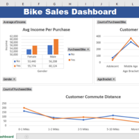 Overview of Bike Sales - Excel