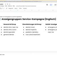 Creating presentation