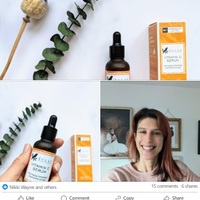 Daily increase in likes, comments, and shares