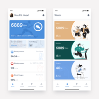 Fitness app ui