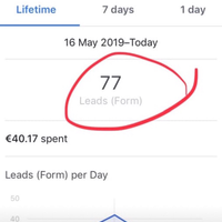 77 leads for a car dealersip